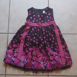Little Girls Flower Dress - Mint